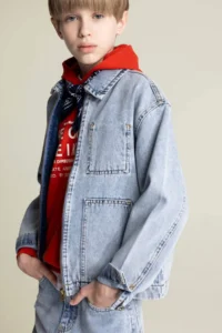 DeFacto Boys' Polo Shirt Collar Jacket - Image 3
