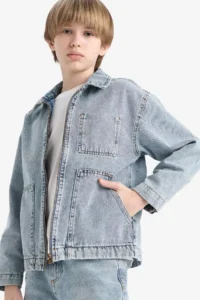 DeFacto Boys' Polo Shirt Collar Jacket - Image 5