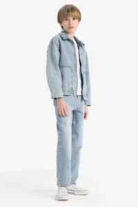 DeFacto Boys' Polo Shirt Collar Jacket - Image 6