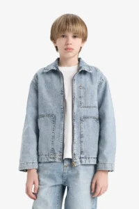 DeFacto Boys' Polo Shirt Collar Jacket - Image 7