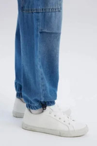 DeFacto Parachute Blue Boy Jean Trousers D6648A8/NM28 - Image 6