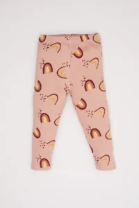 DeFacto Baby Girl Rainbow Printed Long Sleeve Ribbed Camisole 2-Piece Pajama Set D6801a5ns - Image 2