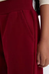 DeFacto Basic Plain Jogger Sweatpants with Pockets and Elastic Waistband Girls - Image 5