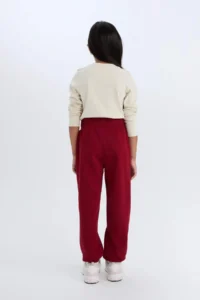 DeFacto Basic Plain Jogger Sweatpants with Pockets and Elastic Waistband Girls - Image 6