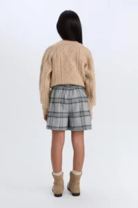 DeFacto Ekoseli Shorts Skirt Girls' - Image 6