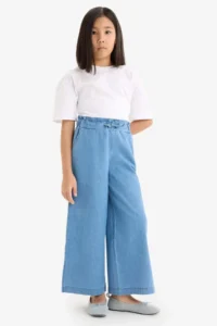 DeFacto Culotte Wide Leg Jean Trousers Girl - Image 3