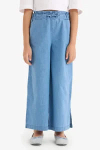 DeFacto Culotte Wide Leg Jean Trousers Girl - Image 4