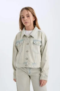DeFacto denim Jacket Girls' - Image 4