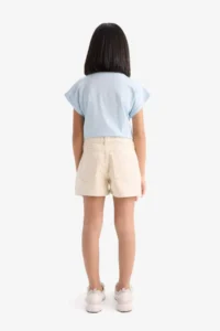 DeFacto Gabardine Shorts Girls' - Image 5