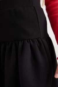 DeFacto Girl's Basic Straight Waist Elastic Flounced Skirt - Image 8