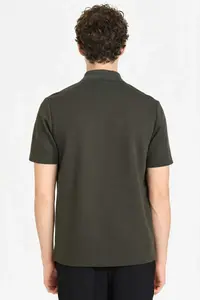 DeFacto Regular Fit Polo Neck Half Zipper Short Sleeve T-Shirt - Image 5