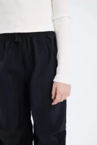 DeFacto Elastic Waist Straight Leg Parachute Trousers Girl - Image 5