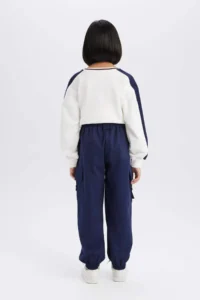 DeFacto Parachute Cargo Jogger Leg Cotton Trousers Girls 25SP - Image 8