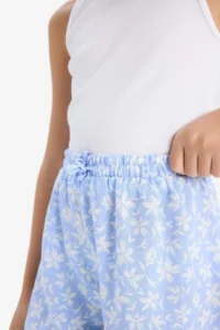 DeFacto Floral Patterned Viscose Shorts Girls' - Image 6