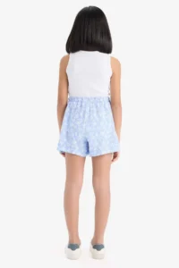 DeFacto Floral Patterned Viscose Shorts Girls' - Image 7