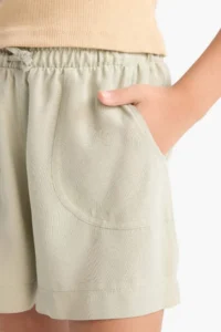 DeFacto Elastic Waist Viscose Shorts Girls' - Image 5