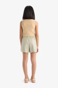 DeFacto Elastic Waist Viscose Shorts Girls' - Image 6