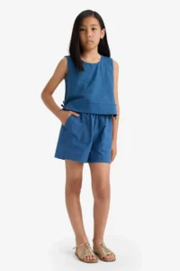 DeFacto Elastic Waist Cotton Shorts Girls'