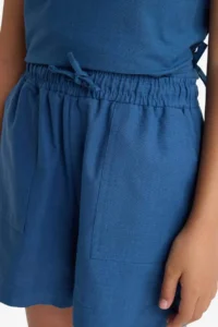 DeFacto Elastic Waist Cotton Shorts Girls' - Image 5