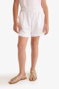 DeFacto Elastic Waist Cotton Shorts Girls' - Image 4