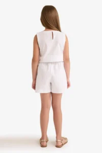 DeFacto Elastic Waist Cotton Shorts Girls' - Image 7
