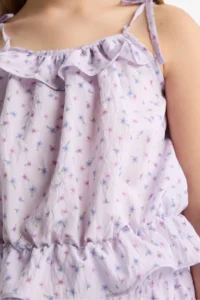 DeFacto Patterned Sleeveless Blouse Girls' - Image 5