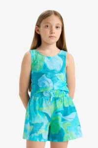 DeFacto Patterned Sleeveless Blouse Girls' - Image 4
