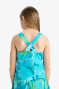 DeFacto Patterned Sleeveless Blouse Girls' - Image 6