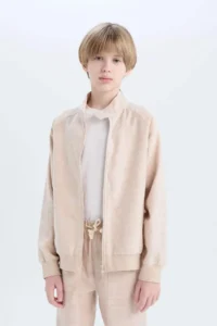 DeFacto College Yaka Bomber Jacket Jacket Boys' - Image 5