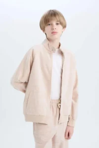 DeFacto College Yaka Bomber Jacket Jacket Boys' - Image 6