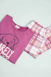 DeFacto Girl's Pajama Set Printed Long Sleeve Top with Elastic Waist Long Bottom - Image 6