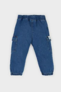 DeFacto Elastic Banded Leg Jean Trousers for Baby Boy - Image 2