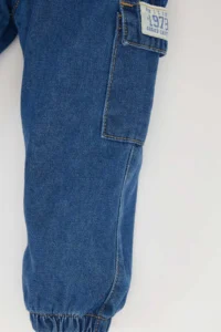 DeFacto Elastic Banded Leg Jean Trousers for Baby Boy - Image 4