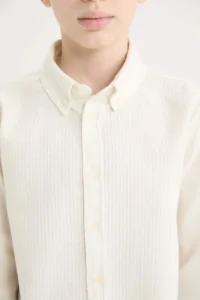 DeFacto Ecru Boys' Shirt D7772A8/ER110 - Image 5