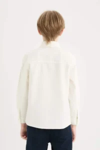 DeFacto Ecru Boys' Shirt D7772A8/ER110 - Image 6