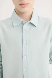 DeFacto Polo Neck Linen Blend Long Sleeve Shirt Boy - Image 5