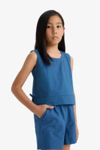 DeFacto Sleeveless Blouse Girls' - Image 3