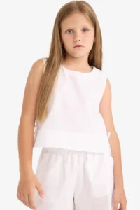 DeFacto Sleeveless Blouse Girls' - Image 3