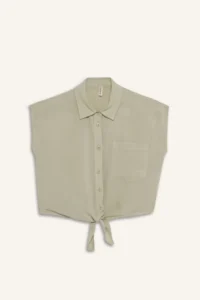 DeFacto Green Girls' Shirt D7791A8/GN549 - Image 8