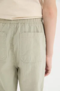 DeFacto Loose Fit Standard Leg Seersucker Textured Trousers Boy - Image 6