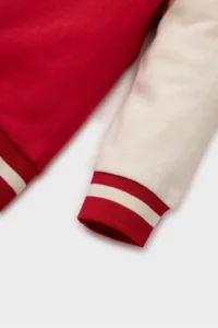 DeFacto Printed College Collar Soft Fuzzy Bomber Jacket for Baby Girl - Image 5