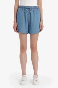 DeFacto High Elastic Waist Tencel Shorts - Image 5