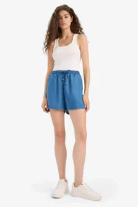 DeFacto High Elastic Waist with pocket Tensel Shorts