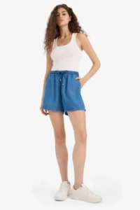 DeFacto High Elastic Waist with pocket Tensel Shorts - Image 2