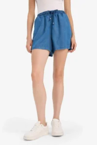 DeFacto High Elastic Waist with pocket Tensel Shorts - Image 4