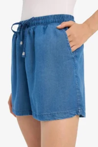 DeFacto High Elastic Waist with pocket Tensel Shorts - Image 5