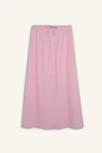 DeFacto A-Line Normal Waist Linen Blend Maxi Skirt - Image 7