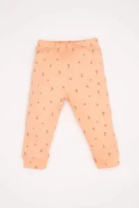 DeFacto Baby Girl Pajama Set Floral Long Sleeve Top Long Bottom - Image 2