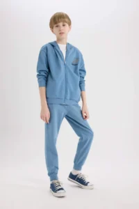 DeFacto Elastic Waist Printed Jogger Sweatpants Boy - Image 2