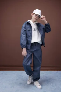 DeFacto Oversize Wide Fit Half Turtleneck Zippered Parachute Bomber Jacket Boy - Image 2